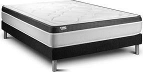 lózka z materacem VITAL ERGO 150 x 200 cm Rama lózka Czarny
