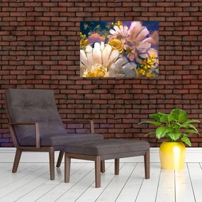 Obraz na szkle kwiatów (70x50 cm)