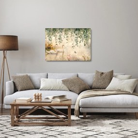 Obraz na szkle - Jezioro, akwarela (70x50 cm)