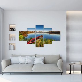 Obraz czerwonej kropki (125x70 cm)