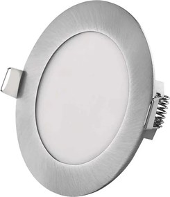 Wpuszczana oprawa sufitowa LED NEXXO, 7W/230V, 3000/3500/4000K, srebrna, śr. 12 cm