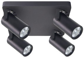 Czarna lampa sufitowa 4-punktowa loft - Z073 E0-K50