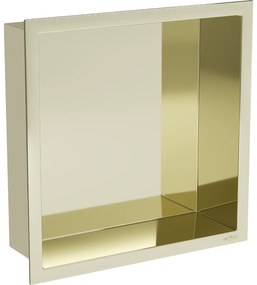 Mexen X-Wall-R półka wnękowa z kołnierzem 30 x 30 cm, złota - 1950303010