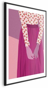 Plakat Truskawkowa pani 60x90 cm z ramą czarną z marginesem ARTGEIST B