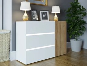 Komoda z oświetleniem LED zimnym Lenybelardo 222