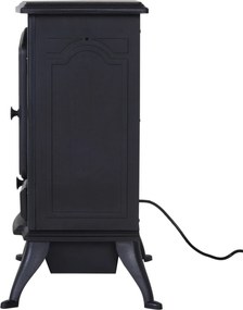 HOMCOM Kominek Elektryczny 1800W Czarny