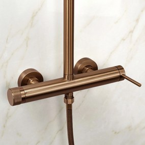 Zestaw natryskowy Rea Foss Clif Miedź Szczotkowana
