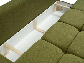 Masseno Sofa CORSO z funkcją spania i pojemnikiem na pościel, Rozkładana sofa - Zielony, NOW OR NEVER 38