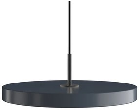 Antracytowa lampa wisząca LED z metalowym kloszem ø 43 cm Asteria Medium – UMAGE
