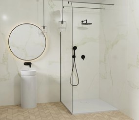 Brodzik kwadratowy z konglomeratu RONA Classic | Różne rozmiary | Różne kolory : Kolor - Biały matowy , Rozmiar - 90x90 cm