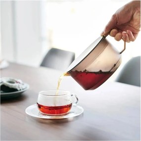 Czarny plastikowy dzbanek do herbaty z sitkiem 600 ml Tower – YAMAZAKI