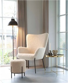 Kremowy fotel z imitacji futra Glasgow – Bonami Essentials