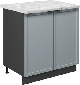 Szafka pod zlew jasnoniebiesko-szary 80x60x82 fame-line