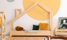 Drewniane łóżko dziecięce domek P2-B58