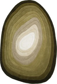 Zielony wełniany dywan tkany ręcznie 200x290 cm Puddle Ombre – Flair Rugs