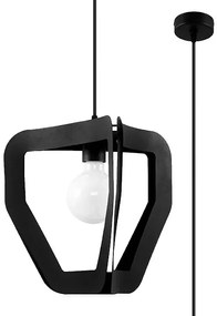 Czarna industrialna lampa wisząca M2-G35