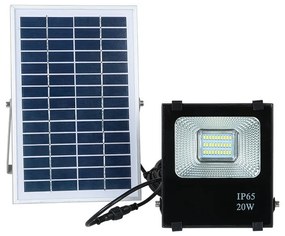 Reflektor LED z panelem solarnym - 20 W