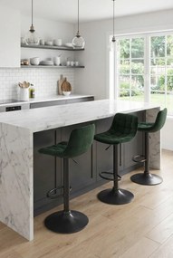 Zielony pikowany hoker z oparciem G3-D70