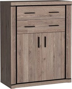 Komoda MALAGA 97 cm do Salonu Sypialni Brązowy