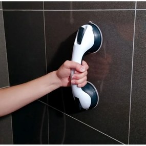 Spirella Uchwyt do łazienki z przyssawkami SAFE, biały, 29 cm