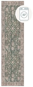 Zielony chodnik odpowiedni do prania 60x230 cm Beau Floral – Flair Rugs