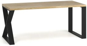 Drewniany prostokątny stół loft 170 x 80 - Samson