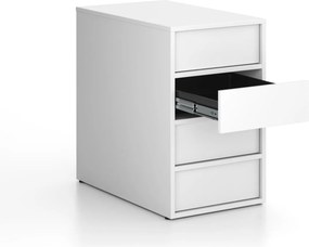 Kontener biurowy FRAME, 428 x 763 x 721 mm, biały