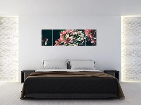 Obraz - Fragment Hortensji (170x50 cm)