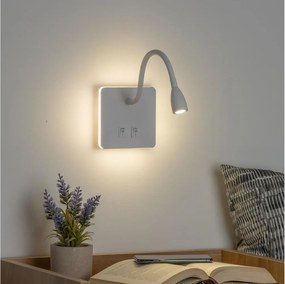 BRILAGI - LED Regulowana lampa ścienna MAYA DOUBLE LED/4W/230V + LED/3W biała