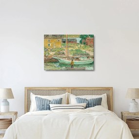 Obraz - Childe Hassam, Oyster Sloop, Cos Cob, reprodukcje (70x50 cm)