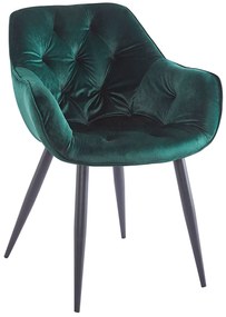 Krzeso Zandel z czarnego aksamitu