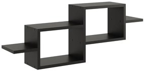 Czarna Minimalistyczna Półka Ścienna Z5-P90
