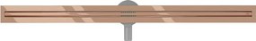 Mexen Flat 360° Slim odpływ liniowy obrotowy 160 cm, różowe złoto - 1641160