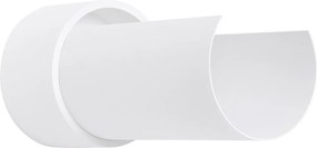 Lampa Ścienna Minimalistyczny Flash, Stal - 1 Źródło - L.10 X H.21 Cm - Biały