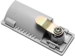 Zamek do szafy metalowej skrytkowej 110 x 41 mm, szary