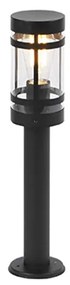 Nowoczesna lampa zewnętrzna czarna 50 cm IP44 - Gleam