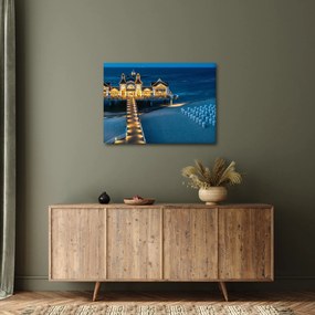 Obraz - hotel na plaży (70x50 cm)