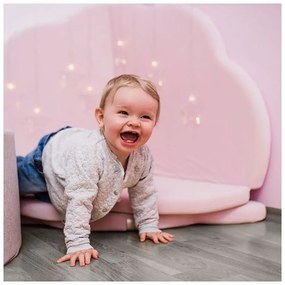 Jasnoróżowa mata do zabawy dla dzieci 160x160 cm – Meowbaby