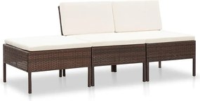 Zestaw brązowych mebli ogrodowych L7-S31