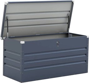 Metalowa skrzynia ogrodowa "Store" - 680 L - 165 x 69 x 60 cm - Szara