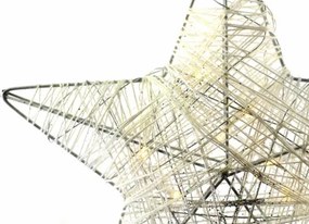 Świąteczna dekoracja - gwiazda, 25 cm, 10 diod LED