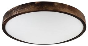 Lampa sufitowa LED OAK SMOKY SLIM LED/36W/230V 4000K Ø 47 cm dąb/ciemny brąz