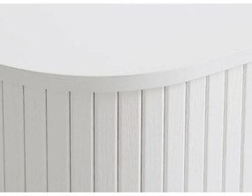 Biała szafka z drzwiami przesuwnymi 100x118x40 cm Nola – Unique Furniture