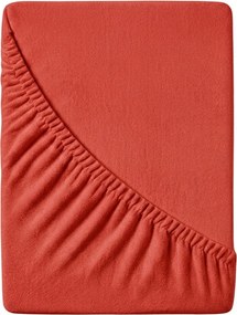 PrzytulneMieszkanie.pl Prześcieradło frotte EXCLUSIVE czerwone 160x200 cm