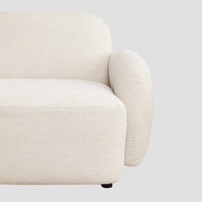 Nowoczesna, dwuosobowa sofa do salonu Helmi, kolor ecru