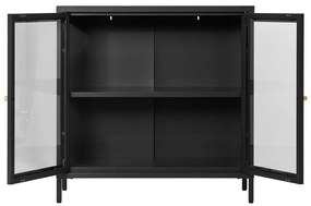 Czarna metalowa witryna 80x80 cm Dalby – House Nordic