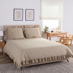 Pościel bawełniana Cotton 160x200cm oxford tan