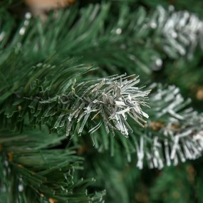 Sztuczna choinka 180 cm — sosna HOMCOM, 1111 gałązek, 59 szyszek, efekt śniegu | Aosom PL