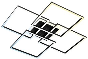 Brilo - ściemnialna oprawa sufitowa LED FRAME 50W/230V Wi-Fi Tuya + pilot 72,4x72,4cm czarna