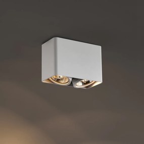 Designerski reflektor natynkowy biały GU10 70mm 2-punktowy obrotowy i uchylny - Vox